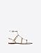 MERUMOTE Women's Rivets Studs Strap Flats Summer Daily Buckle Flat Sandals