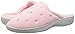 totes ISOTONER Womens Terry Scalloped Embroidered Clog Slippers, M, Pink