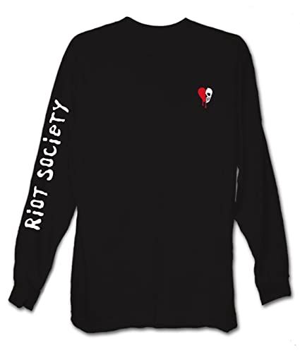 Riot Society Men's Long Sleeve Graphic and Embroidered Fashion T-Shirt
