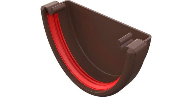 FreeFlow FDF607LB 116mm Deep External Stop End Brown