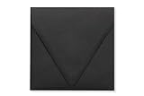 6 1/2 x 6 1/2 Square Contour Flap Envelopes - Midnight Black (2000 Qty.)