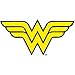 Wonder Woman DC Comics Logo Superhero Hooded Bath Beach Swim Poncho Towel, Red, 4-7