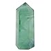 SUNYIK Natural Green Fluorite Figurine Sphere Gemstone Self Standing 6 Facet Single Point Healing Chakra,1.5