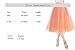 Tulle Skirts for Women Knee Length Long Adult Tutu Layered Short Prom Party Midi Skirt for Girls Yellow L