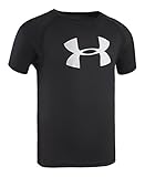 Under Armour Toddler Boys' Big Logo Short Sleeve Tee Shirt, Black, 2T