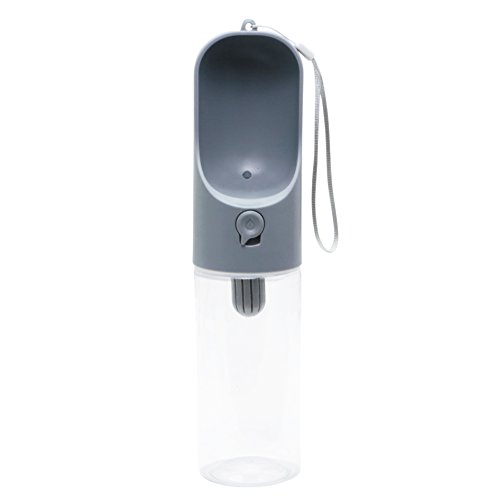 Ultimate Dog Water Drinking Bottle For Walking & Hiking By Cutie Pet| Large Pet Water Dispenser With Comfortable Mouth Piece (400ml) | Includes 2 Filter Elements &Carry Strap