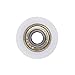 Letool10pcs U groove sliding door wheel 8x30x10mm POM caoted with 608zz bearing roller inner 8mm groove wheel (10)