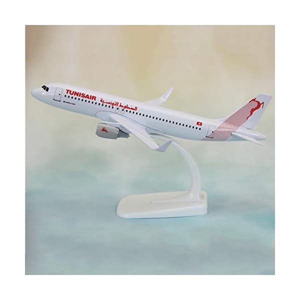 NUOLANDE 16CM Sammlung Modell A320 tunesischen Airliner Metallflugzeugmodell Flugzeug Modell Flugzeug-Modell-Bausätze – Bild 8