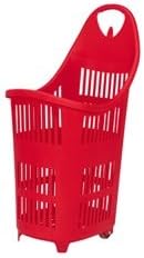 Shopping Basket Sl The Bond is a 4 wheel high capacity basket that is great for laundry or groceries. Black color.