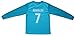 GamesDur 2017/2018 Real Madrid RONALDO #7 Away BLUE Long Sleeve Soccer Kids Jersey & Short Set Youth Sizes (4-6 YEARS)