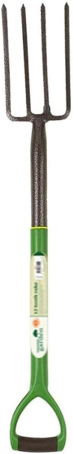 Unibos Garden Border Digging Fork 4 Tooth Carbon Steel Heavy Duty Tool view 4