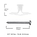 TOGGLER Toggle TC Commercial Drywall Anchor with Screws, Polypropylene, Made in US, 5/8