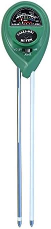 Soil Tester Soil Moisture Meter 3 in 1 for PH Light and Moisture, Soil Test Kit Gardening Tools(No Battery Needed)