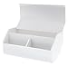Bostitch Office Bostitch Konnect™ Wide Pencil Holder Desk Organizer, Removable Lid & Dividers, Gray (KT-WCUP-White)
