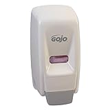 GOJO 800 Series Bag-in-Box Push-Style Lotion/Shower Soap Dispenser, White, Dispenser for GOJO 800 Series Bag-in-Box 800 mL Soap Refills - 9034-12