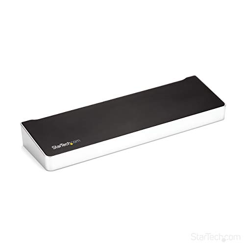 StarTech.com 4K USB-C Dock, Dreifach UHD 4K Monitor Dockingstation, Mac & Windows, HDMI/DisplayPort, 100W Power Delivery