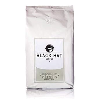 BLACK HAT COFFEE - mehr als Premium-Kaffeebohnen - 1 KG ganze Bohnen für Vollautomaten & Siebträger