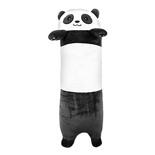 IPENNY 28inch Long Cute Panda Doll Plush Cuddly Toy Sleep Pillow Super Soft Stuffed Animals Toy Kids Gift for Valentines Girlfriend