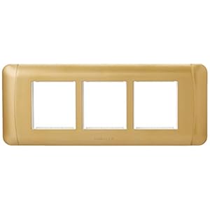 Havells ORO 6 Module Cover Plate (True Gold, Pack of 2)