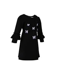 Vestido acampanado de manga larga con mariposa de Emma Riley para fiesta de cumpleaños de boda