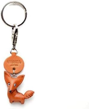 Amazon 本革製 キーホルダー 動物 きつね ドコデモ Vanca Craft 日本製 職人の手作り アニメ 萌えグッズ 通販