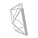 Umbra Prisma Picture Frame, 4 x 4 Photo Display for Desk or Wall, Chrome