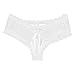 YiZYiF Sissy Pouch Men's Lingerie Floral Lace Bikini Briefs Criss Cross Jockstraps Panty White X-Large