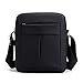 Men's Messenger Bag Small Crossbody Shoulder Bags Man Purse Casual Travel Bag for Work Business Men and Women (Black)