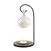 Zingz & Thingz Modern Style Ceramic Tear Drop Oil Warmer, White, 4x4x7.75