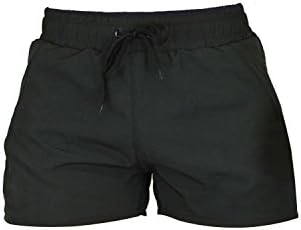Pflex Men's Bodybuilding Gym Running Shorts (Large, Black)