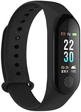 MI Band compaitble Upgraded M3 Plus Smart Activity Fitness Tracker Band with OLED Touch Display Long Battery Life and Heart Rate Monitoring by mobivax