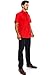Men's Regular-Fit Solid Color Short Sleeve Dress Shirt, RED Shirts (2XL)