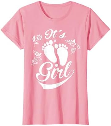 Amazon.com: It's A Girl Baby Shower Gender Reveal Party Pink T