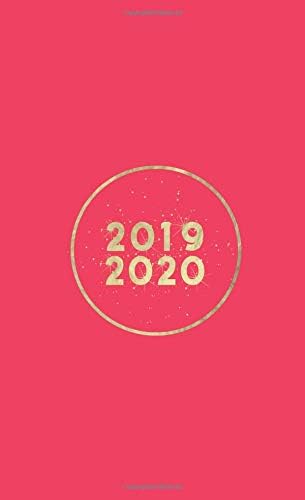 2019-2020: Two Year Monthly Pocket Planner | Mini 4 x 6.5” | Hot Pink + Gold (24 Month Calendar) (Volume 9)