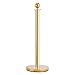 Goplus 6Pcs Stainless Steel Stanchion Posts Queue Pole Retractable 4 Ropes Crowd Control Barrier with 5Ft Red Velvet Rope, Gold