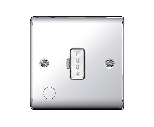 BG-Nexus-Metal 13A Un-Switched Fused Connection Unit,Flex Outlet,Polished Chrome Finish