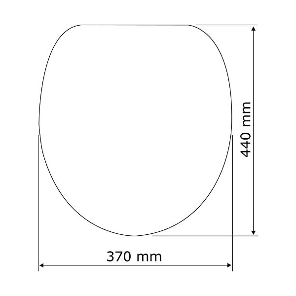 WENKO Premium WC-Sitz Kos größe LxB 44 cm x 37 cm