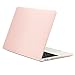 TOP CASE - Macbook Pro 15 Case Release 2017 & 2016, Rubberized Hard Case Cover for MacBook Pro 15-inch Model A1707 with Touch Bar ( Release 2017 & 2016 ) - Rose Quartz