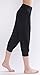 AvaCostume Modal Cotton Soft Yoga Sports Dance Harem Capri Pants, L, Black