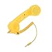 Retro Handset, UEB Retro Anti-radiation Telephone Phone Call Receiver 3.5 MM Socket Handset … (Yellow)