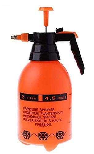 C (DEVICE) Handheld Lawn and Garden Pump Pressure Spray Bottle Precise Water Spray Plants Mister for Herbicides Pesticides Fertilizers - Pack of 1 (Multicolour, 2L )