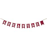 Arkansas Razorbacks Tailgate Party Banner by Hanna's Handiworks | For School Parties, Graduations | Lightweight Fabric | Represent Your NCAA UArk Team Spirit | Part 1 “Arkansas”