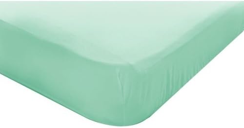 Jersey Knit Fitted Sheets Cot Bed (75" X 33") (Mint)