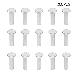Yinpecly 200PCS Round Flat Head Rivet