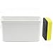 Magnetic Dry Erase Marker Holder,White Magnetic Dry Eraser Organizer Mount Tray Rack for Whiteboard,Bonus 1 pcs Magnetic Whiteboard Erasers