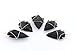 Black Tourmaline arrowheads Pendants