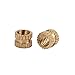 uxcell Knurled Insert Nuts - 200Pcs M4 x 0.7mm Female Thread Brass Threaded Insert Embedment Nuts for 3D Printer