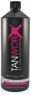 Tanworx Rapid 2 Hour Spray Tan Worx Solution Tanning Solutions Lotion Litre