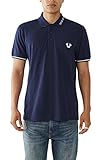 True Religion Men's Branded Collar SS Polo, Ace, XL