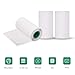 Aibecy Long-Lasting 10-Year Preservation Sticky Thermal Paper Roll 5630mm / 2.21.2in BPA-Free Black Font Adhesive Sticker Labels for Peripage A6/A8/P6 Paperang P1/P2 Thermal Printer, 3 Rolls
